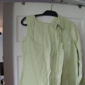 Two-piece linen dress with jacket